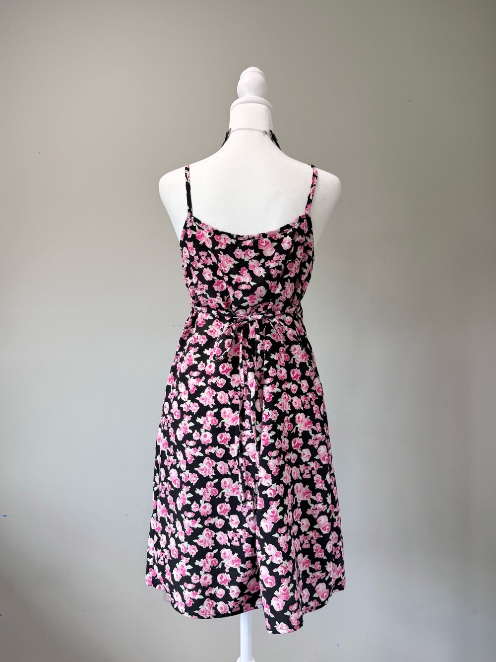 Vintage Y2K No Boundaries Floral Pink & Black Dress - Picture 2 of 5